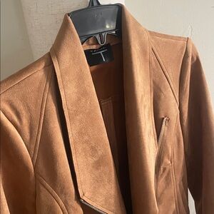 Tahari | Camel Faux Suede Blazer for Women
